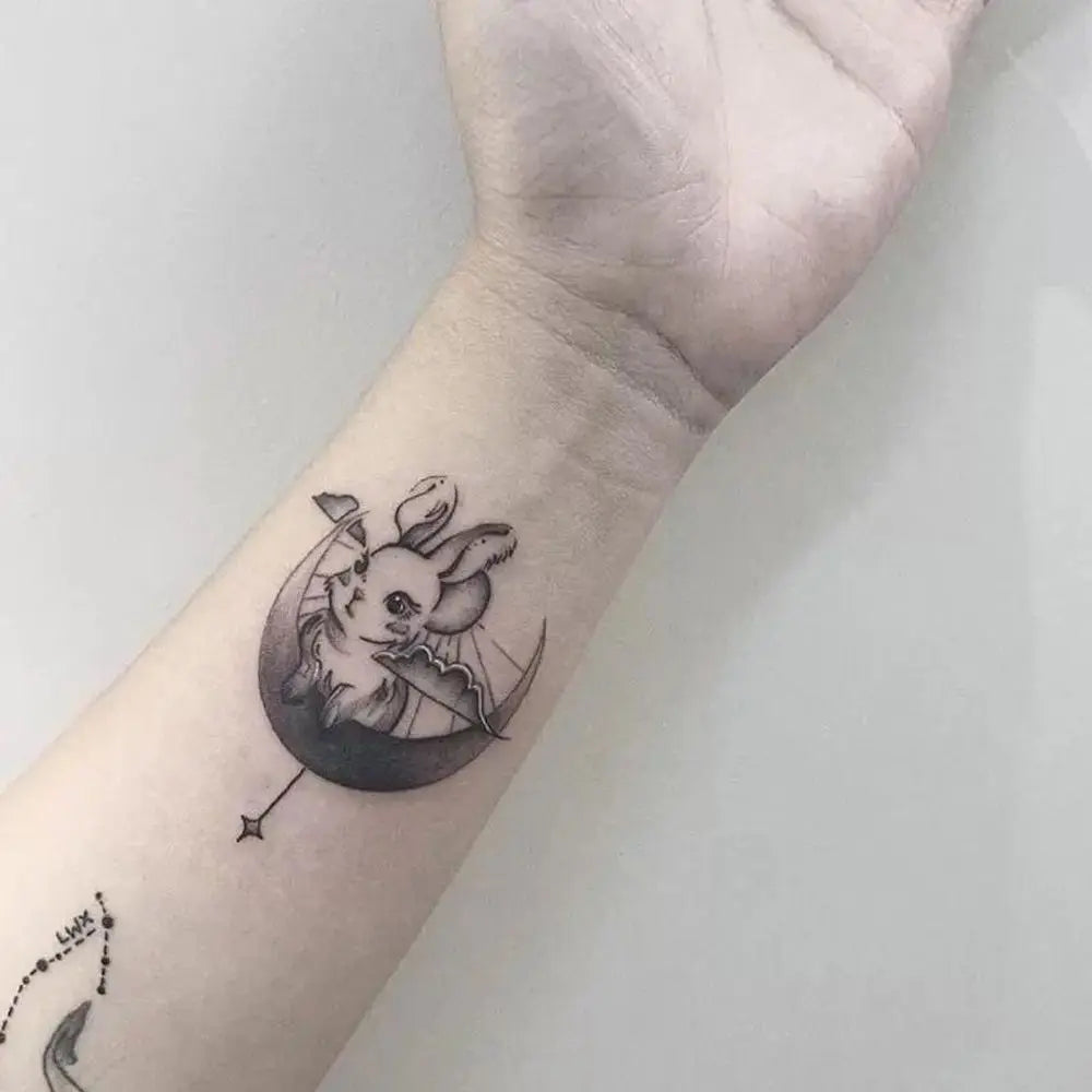 Tiger Moon Whale Waterproof Temporary Tattoo Stickers Temporary Tattoo Sticker QXL