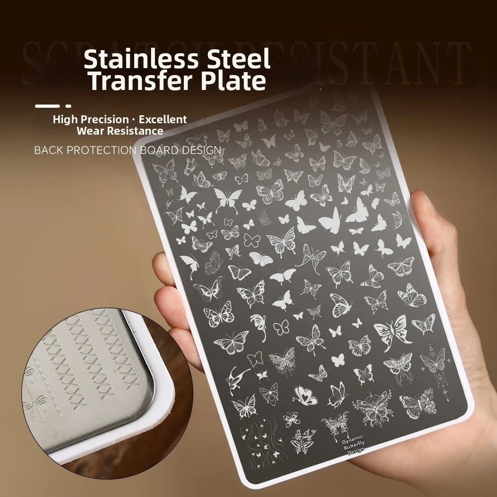Nail Stamping Plates – Bowknot, Flower & Butterfly Designs Nail Stamping Plate QXL