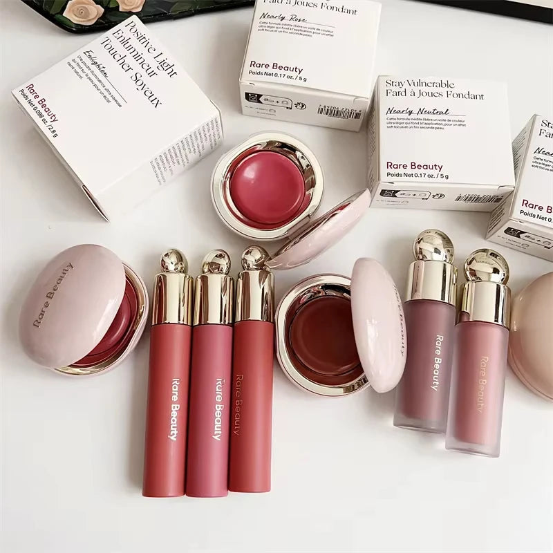 Rare Beauty Melting Cream Blush, Highlighter & Lip Gloss Set Makeup Set QXL