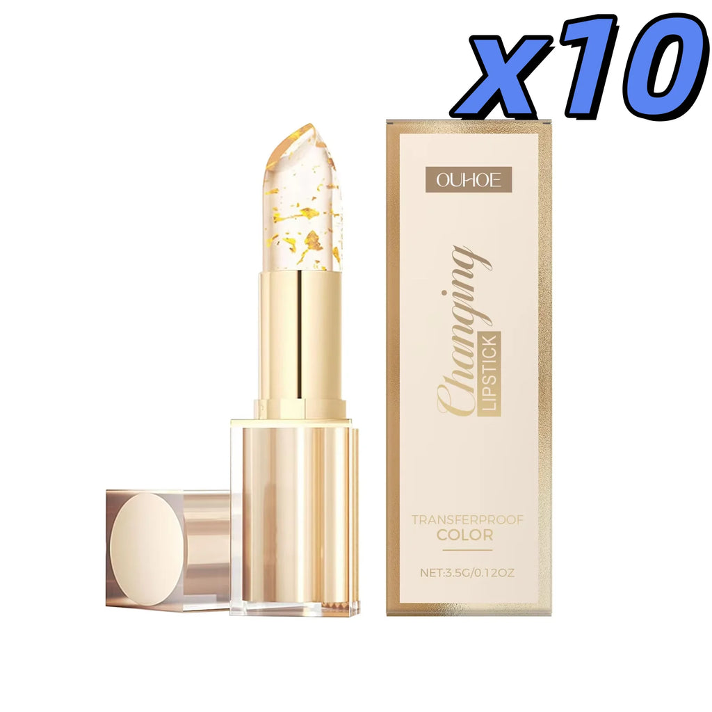OUHOE Color Changing Lip Balm | Moisturizing Plumping Jelly Color Changing Lip Balm QXL 3.5g boxed X10pcs