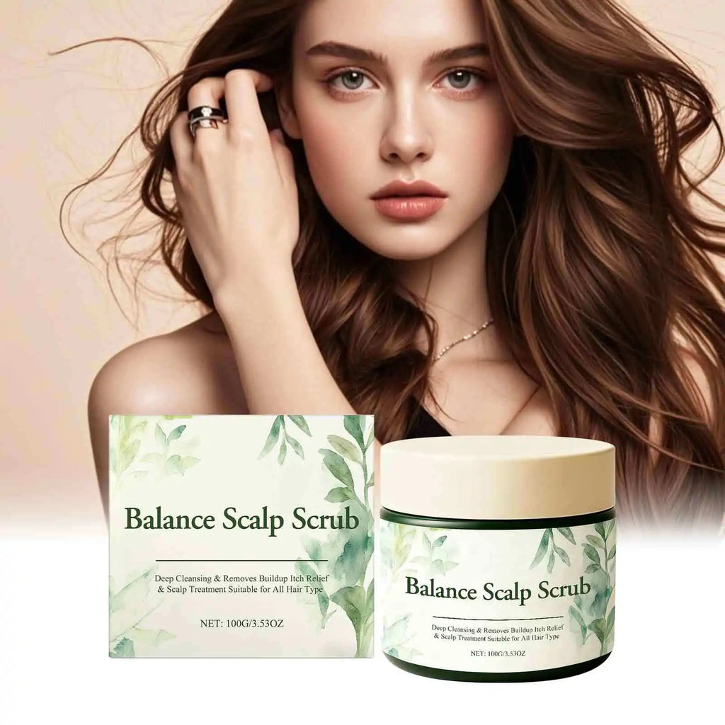 Plant Extract Scalp Cleansing Scrub | Moisturizing Hair Treatment Scalp Cleansing Scrub QXL 100G