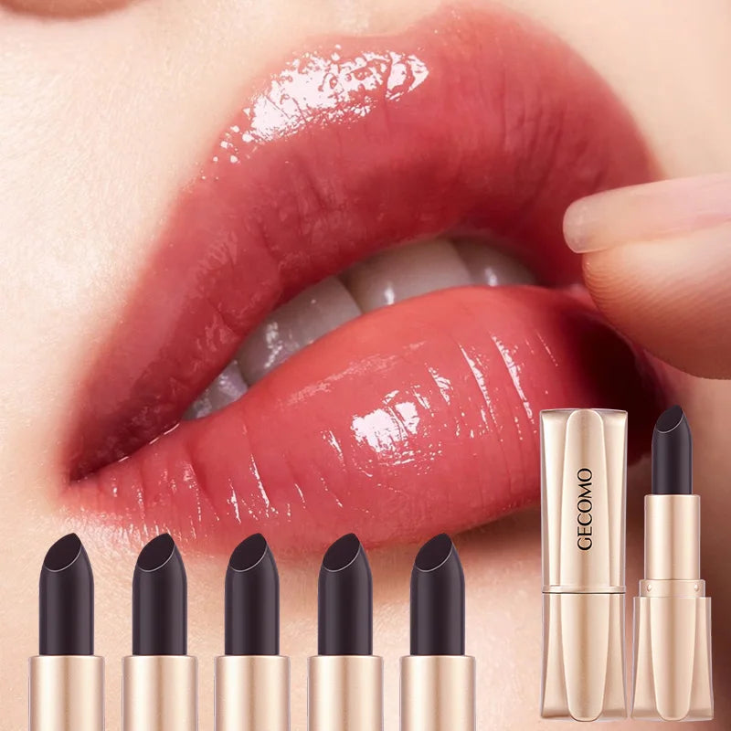GECOMO Black Magic Color-Changing Lipstick | Moisturizing Gloss Color-Changing Lipstick QXL