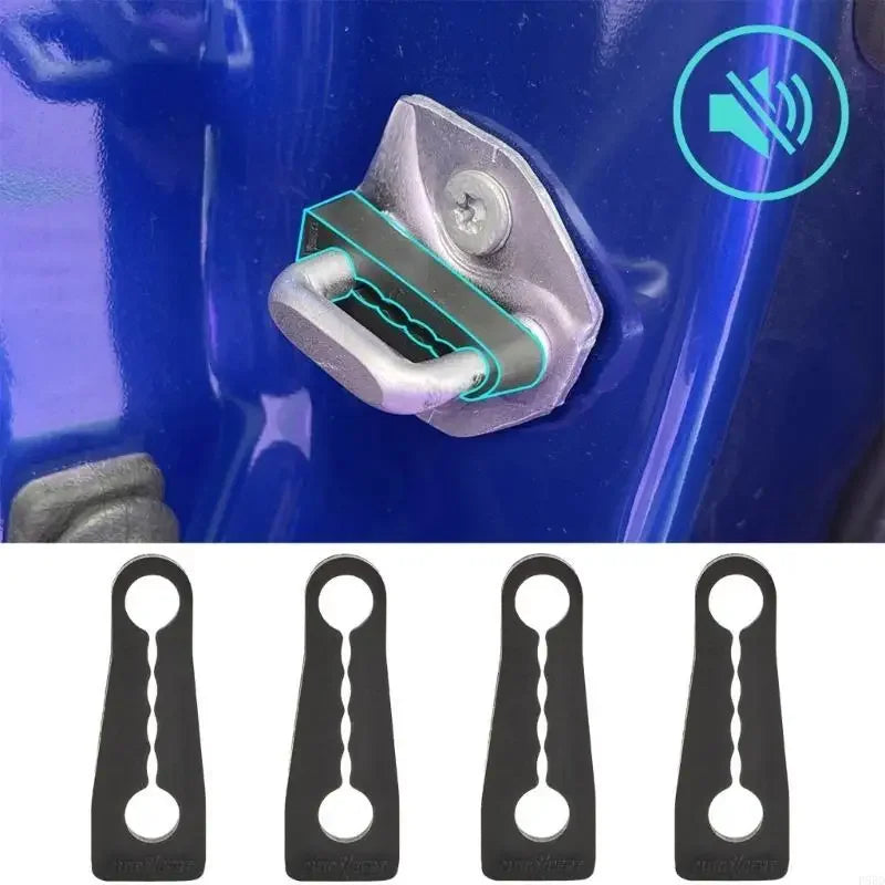 4-Pack Car Door Lock Damper Buffers | Rubber Sound Deadener Door Lock Damper QXL