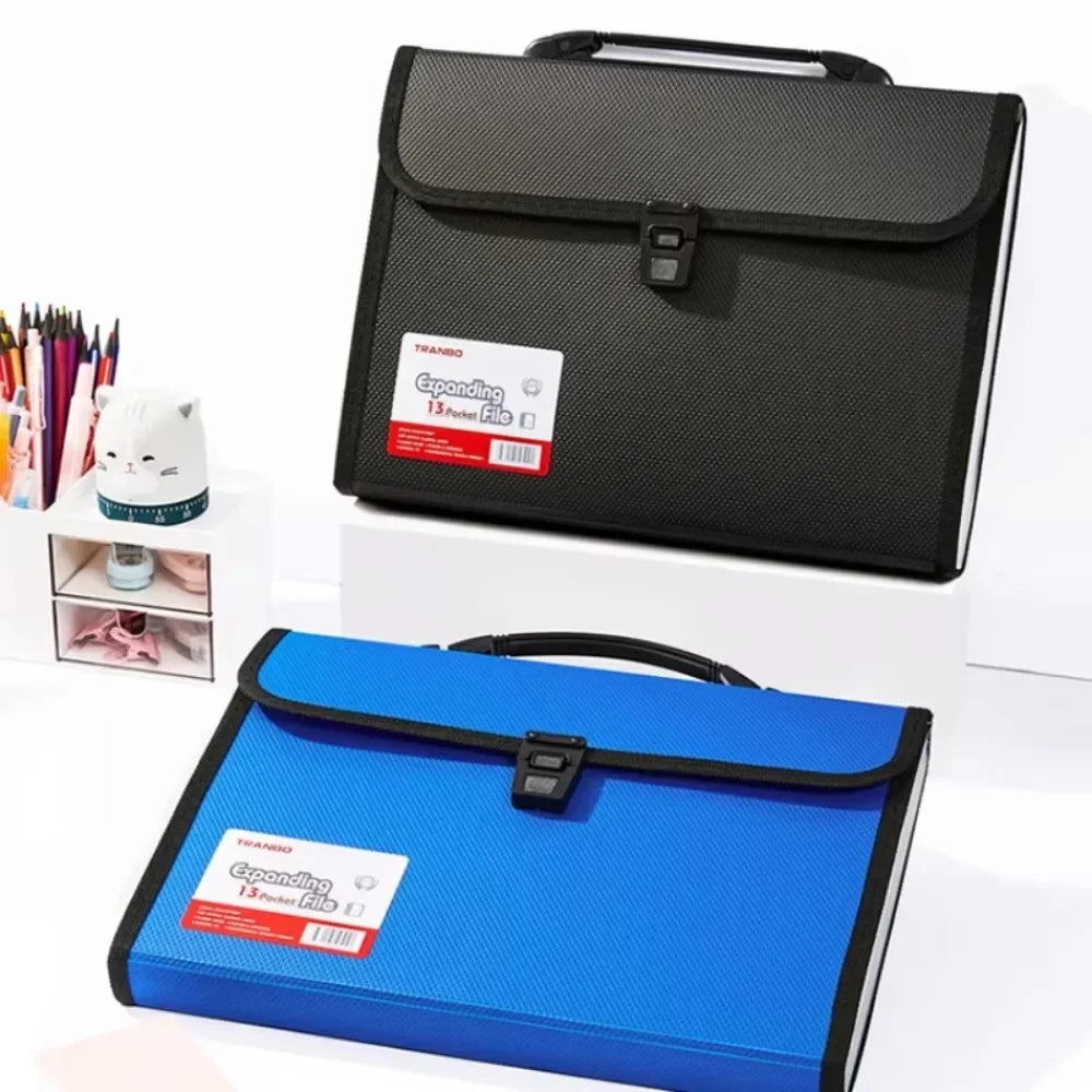 A4 13-Pocket Expanding File Folder | Document Organizer Expanding File Folder QXL