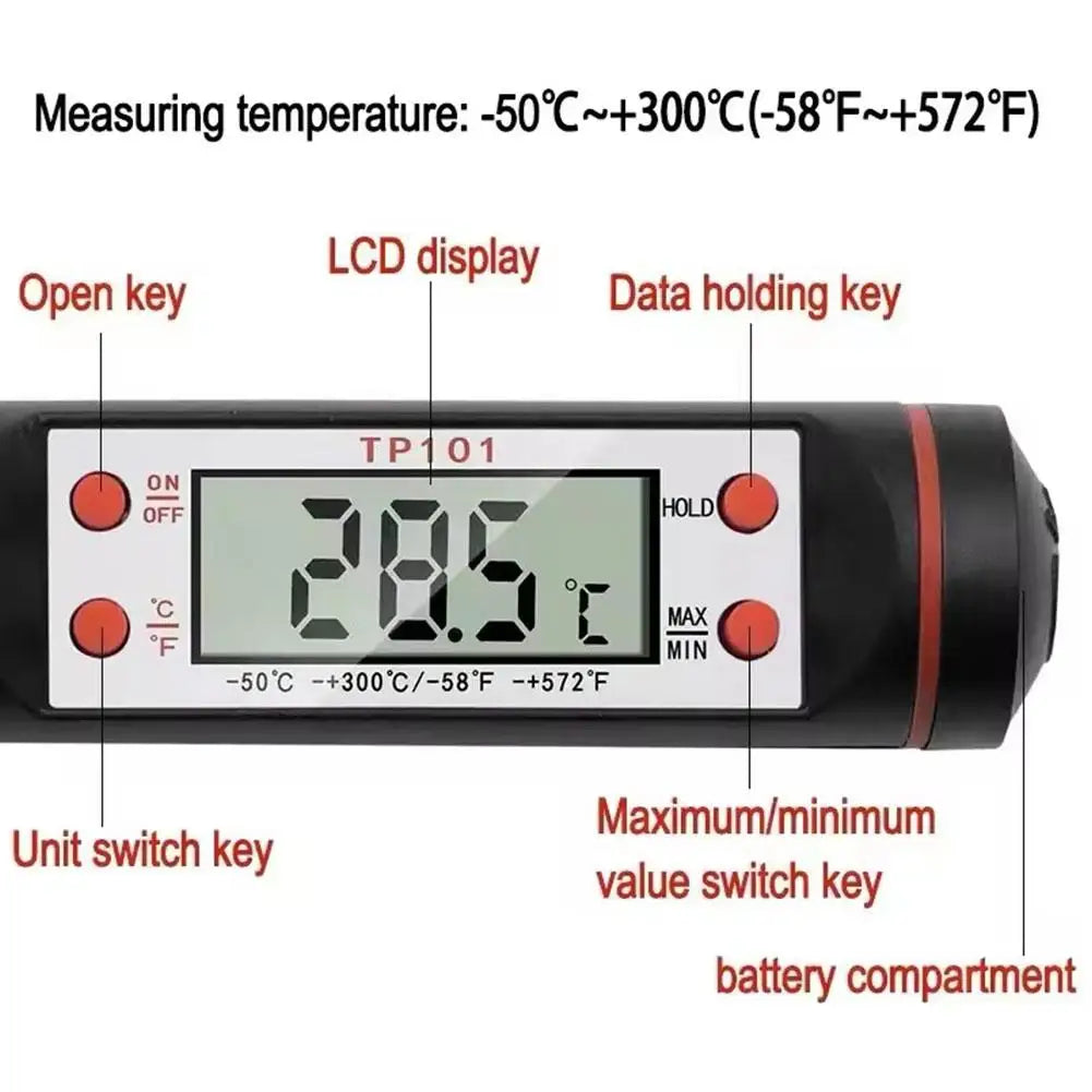Waterproof Digital Soil Thermometer | LCD Dual Probe Garden Soil Thermometer QXL