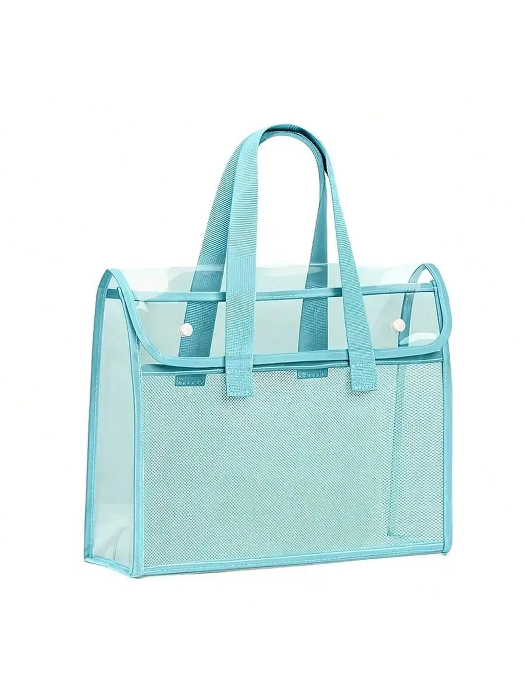 A4 Waterproof Transparent PVC File Bag | Document Organizer Document File Bag QXL Blue