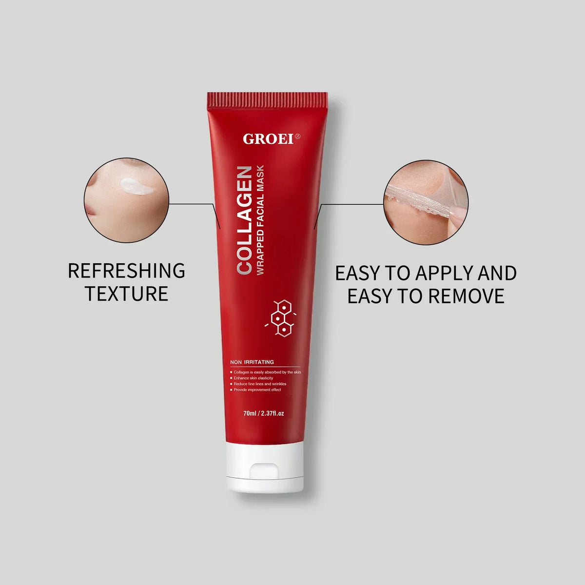Korean Collagen Peel-Off Mask – Hydrating & Firming Gel Peel-Off Face Mask QXL