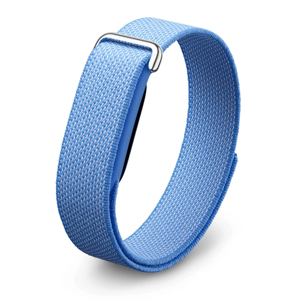 Nylon Braided Fitbit Watch Strap – Velcro Quick-Dry Sports Band Watch Strap QXL BD-Blue