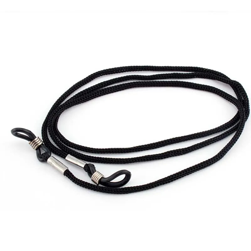 12-Pack Black Nylon Eyeglass Neck Cord Strap | Sunglass Holder Eyeglass Neck Cord QXL