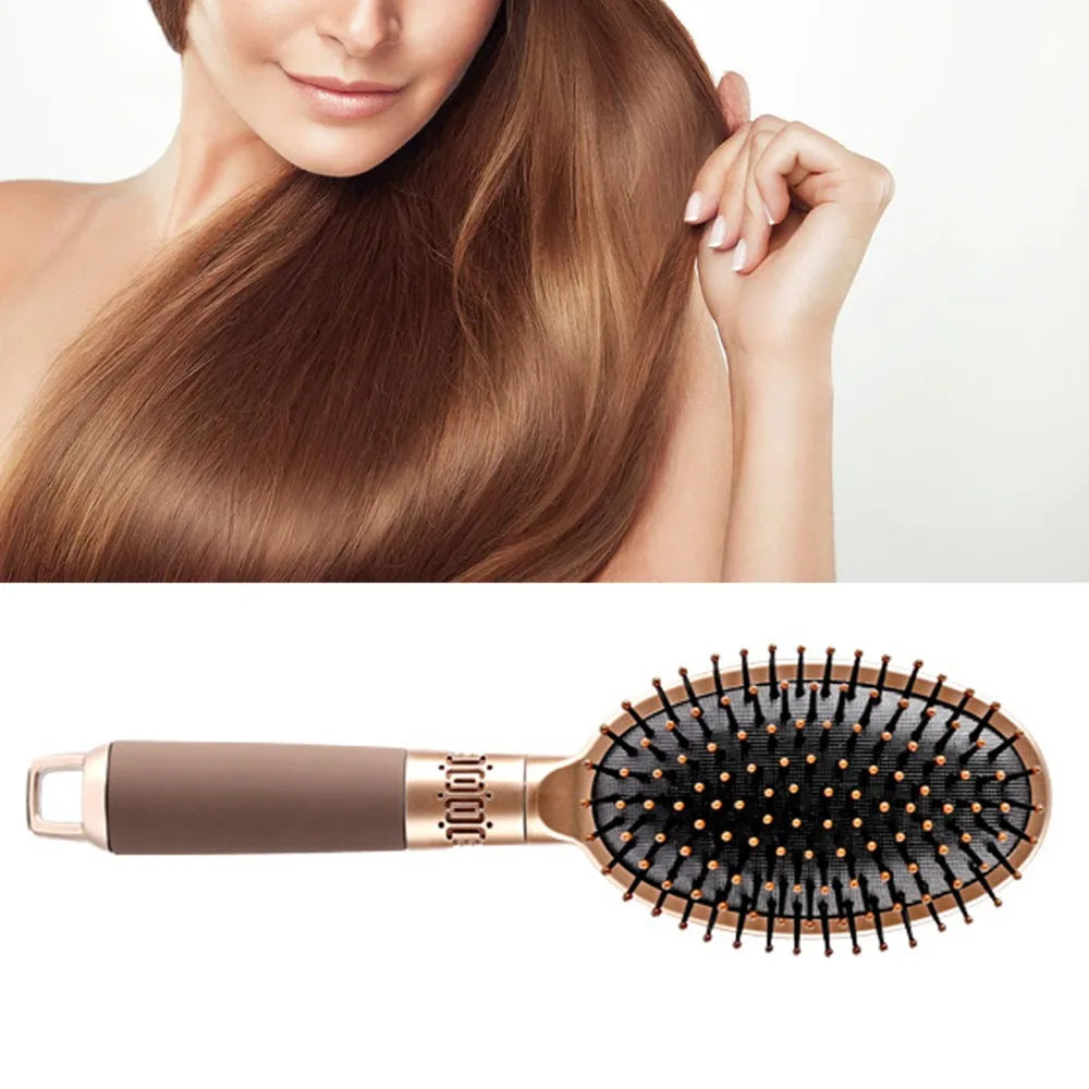 Oval Cushion Detangling Hair Brush | Non-Slip Scalp Care Cushion Hair Brush QXL