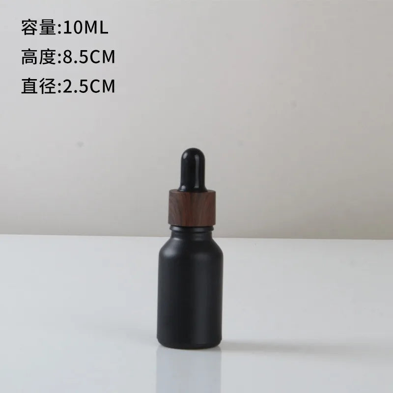 30ml UV-Resistant Black Glass Essential Oil Dropper Bottle Glass Dropper Bottle QXL 10ml
