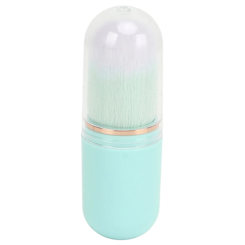 Retractable Capsule Nail Dust Brush | Soft Fiber Bristles Nail Dust Brush QXL Blue Water