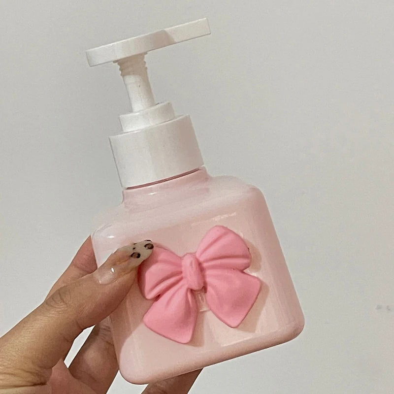 200ml Bow-Knot Refillable Pump Bottle | Soap, Shampoo & Lotion Pump Dispenser Bottle QXL