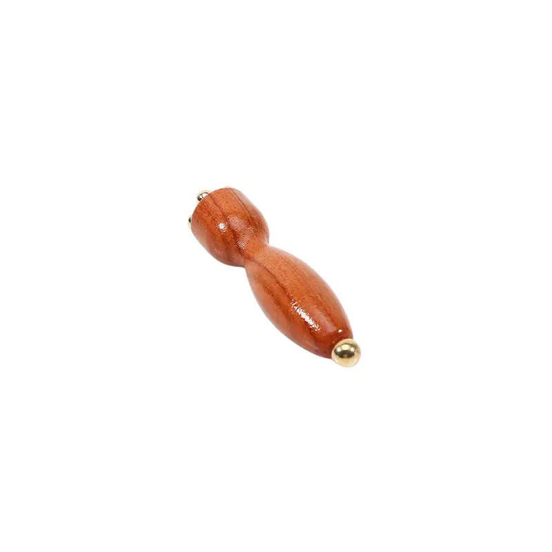 Lotus Seedpod Gua Sha Facial Massager | Rosewood & Brass Gua Sha Facial Tool QXL Rosewood-1pc