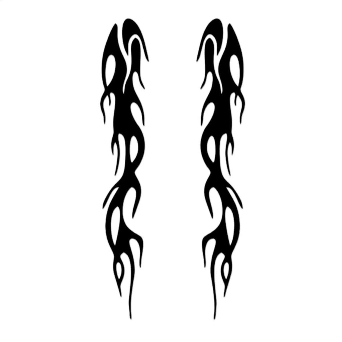 Reflective Flame Stickers Car & Motorcycle Decals – 1 Pair Vehicle Decal Stickers QXL