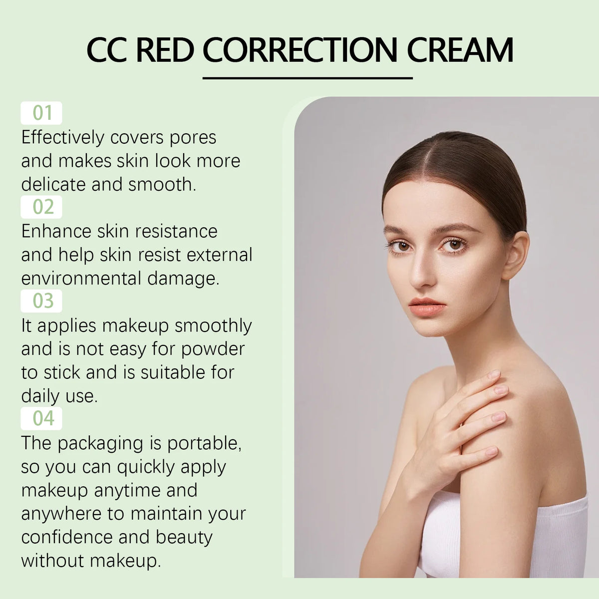 Eelhope Centella Asiatica CC Cream – Brightening Concealer CC Cream Foundation QXL