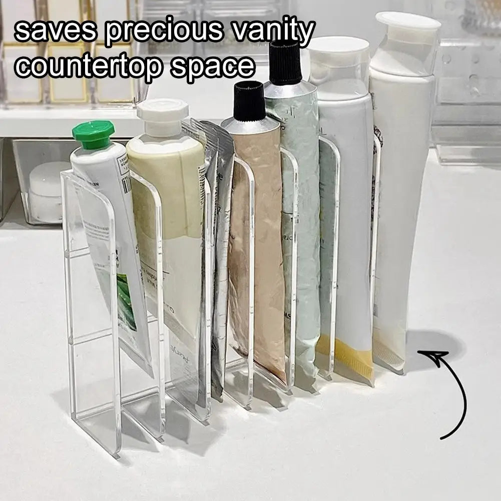 7-Section Clear Acrylic Makeup Organizer & Display Stand Makeup Organizer Stand QXL
