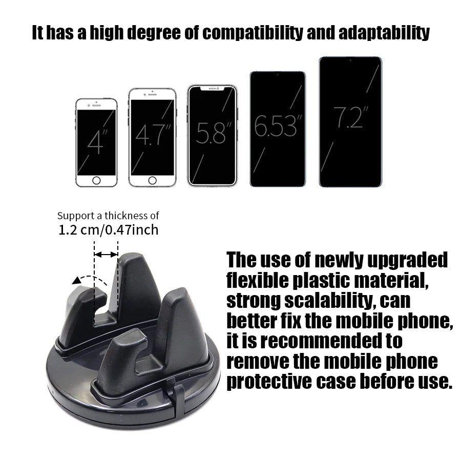 360° Rotatable Car Phone Mount | Universal GPS Holder Car Phone Mount QXL
