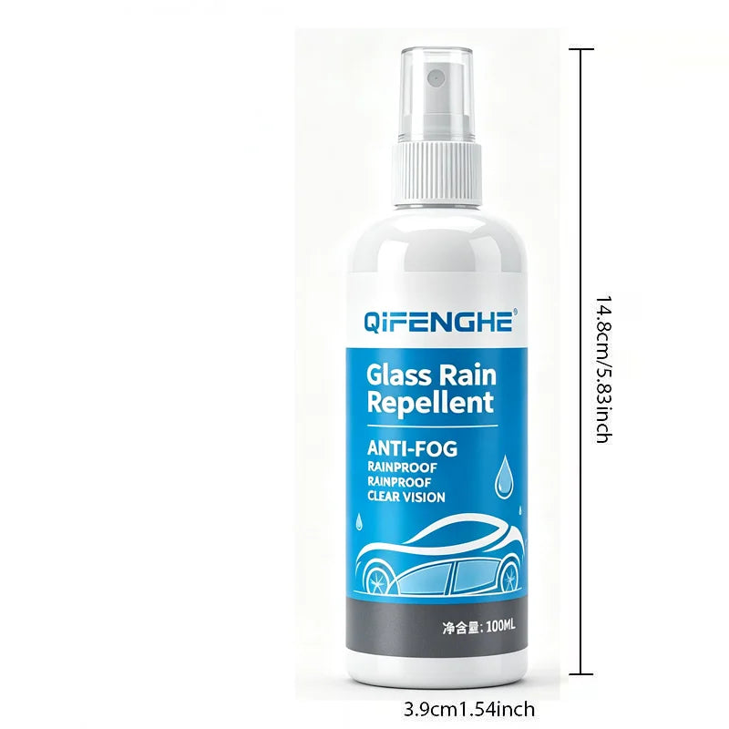 Nano Windshield Rain Repellent & Anti-Fog Spray 100ml Glass Coating Spray QXL