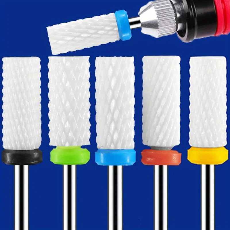 Ceramic Nail Drill Bit Set – 1/2/4 Pc Milling Cutter Kit Nail Drill Bit Set QXL