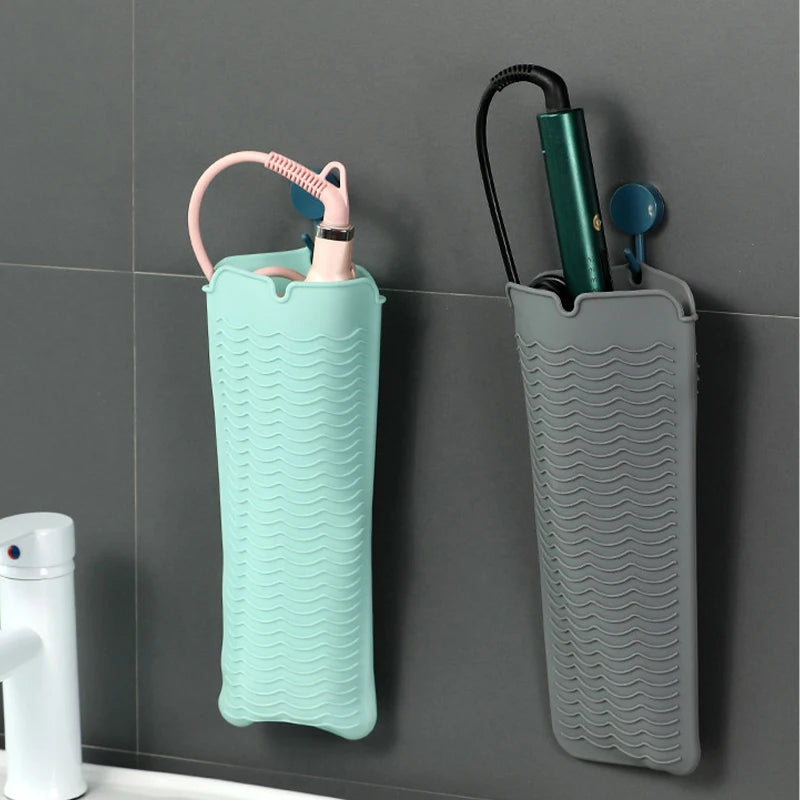 Silicone Curling Iron Cover & Heat-Resistant Styling Mat Hair Tool Accessory QXL