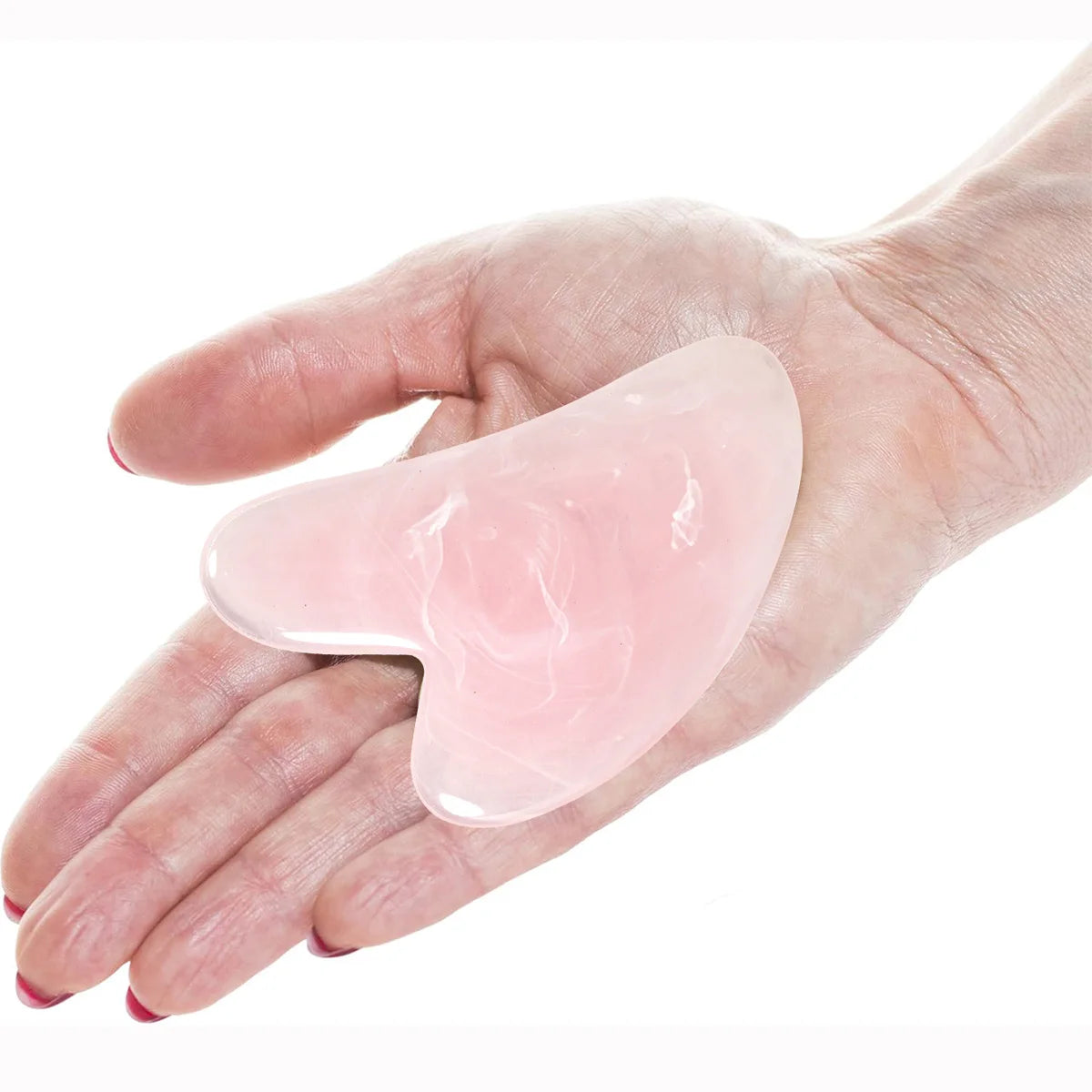 Heart-Shape Gua Sha Face Massager | Rose Quartz Scraping Board Gua Sha Massager QXL