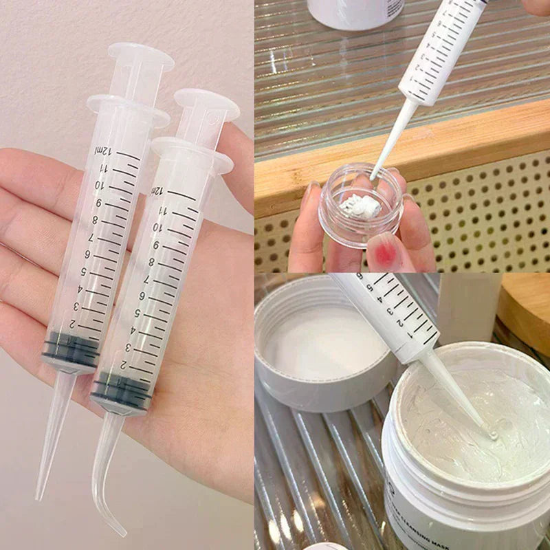 12ml No-Needle Plastic Dispensing Syringes | 3 or 6 Pack Liquid Dispensing Syringe QXL