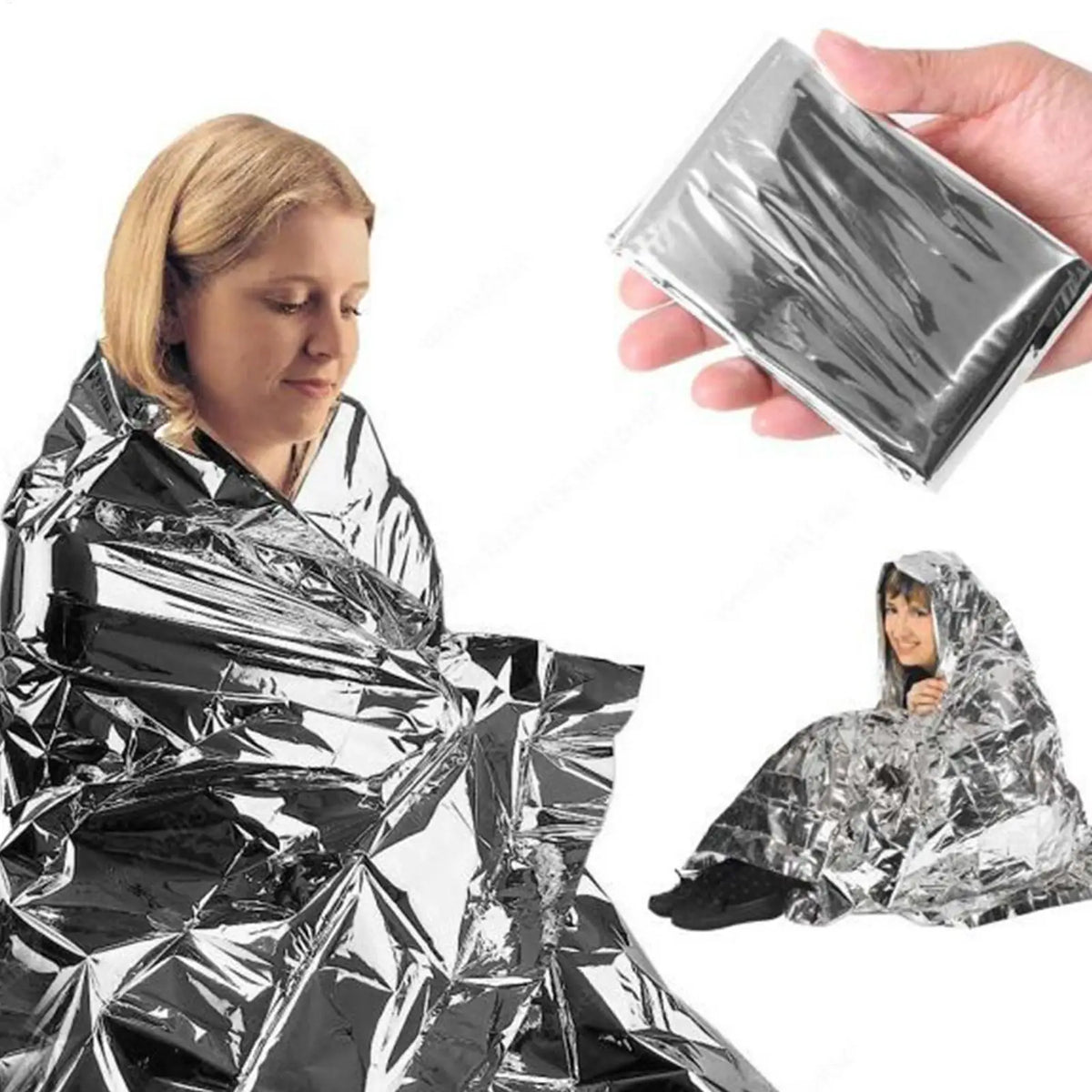Emergency Thermal Foil Blanket | Windproof Waterproof Survival Emergency Survival Blanket QXL