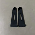 PVC Anti-Slip Cuff Sleeve Buckle Fastener | 2 or 4 Pack Clothing Fastener QXL black 2pcs