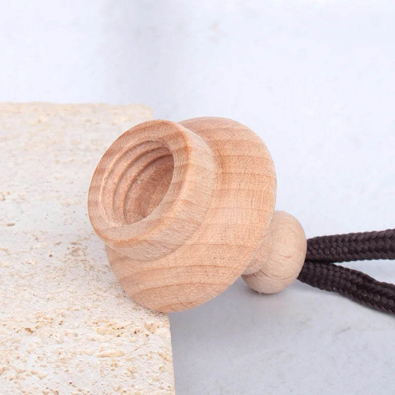 5ml Wooden Aromatherapy Car Pendant | Refillable Diffuser Bottle Aromatherapy Diffuser Pendant QXL