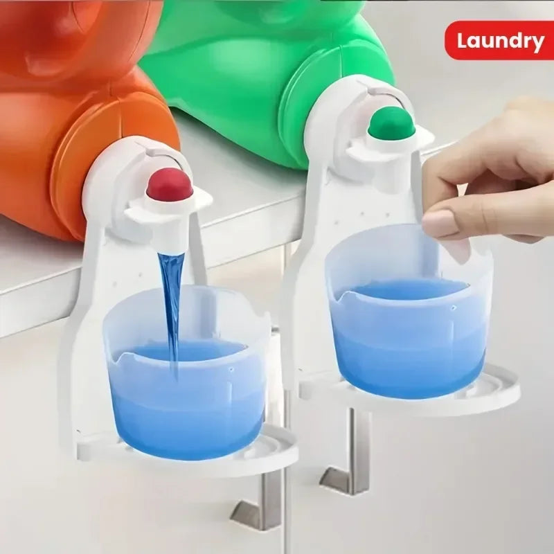 Laundry Detergent Cup Holder Clip Organizer – White Laundry Organizer Clip QXL