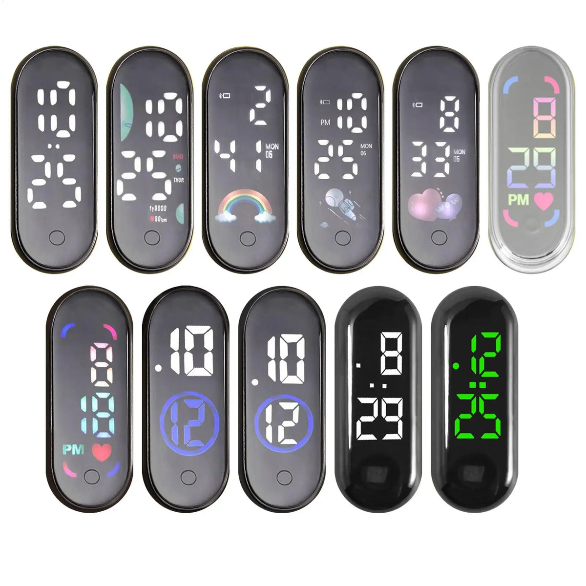 Mini LED Stick-On Dashboard Clock | Car & Motorcycle Dashboard Clock QXL