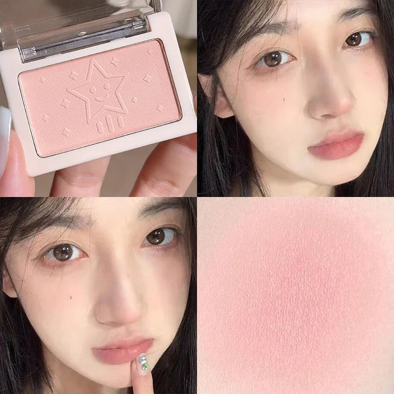 HISYI Peach Powder Blush | Matte Soft Mist Natural Finish 6 Shades Powder Blush QXL hisyi1908-02