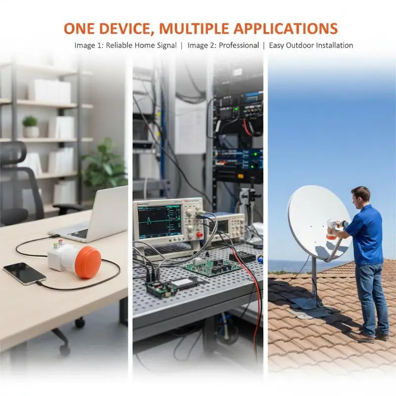 KU Band Twin Dual Output Universal LNB Converter | HD Satellite Satellite LNB Converter QXL