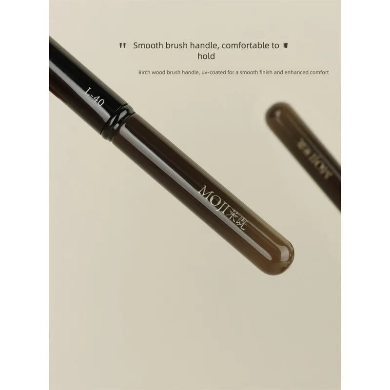 L40 Round-Head Lip Brush | Wool Fiber Lipstick Smudge Tool Lip Makeup Brush QXL