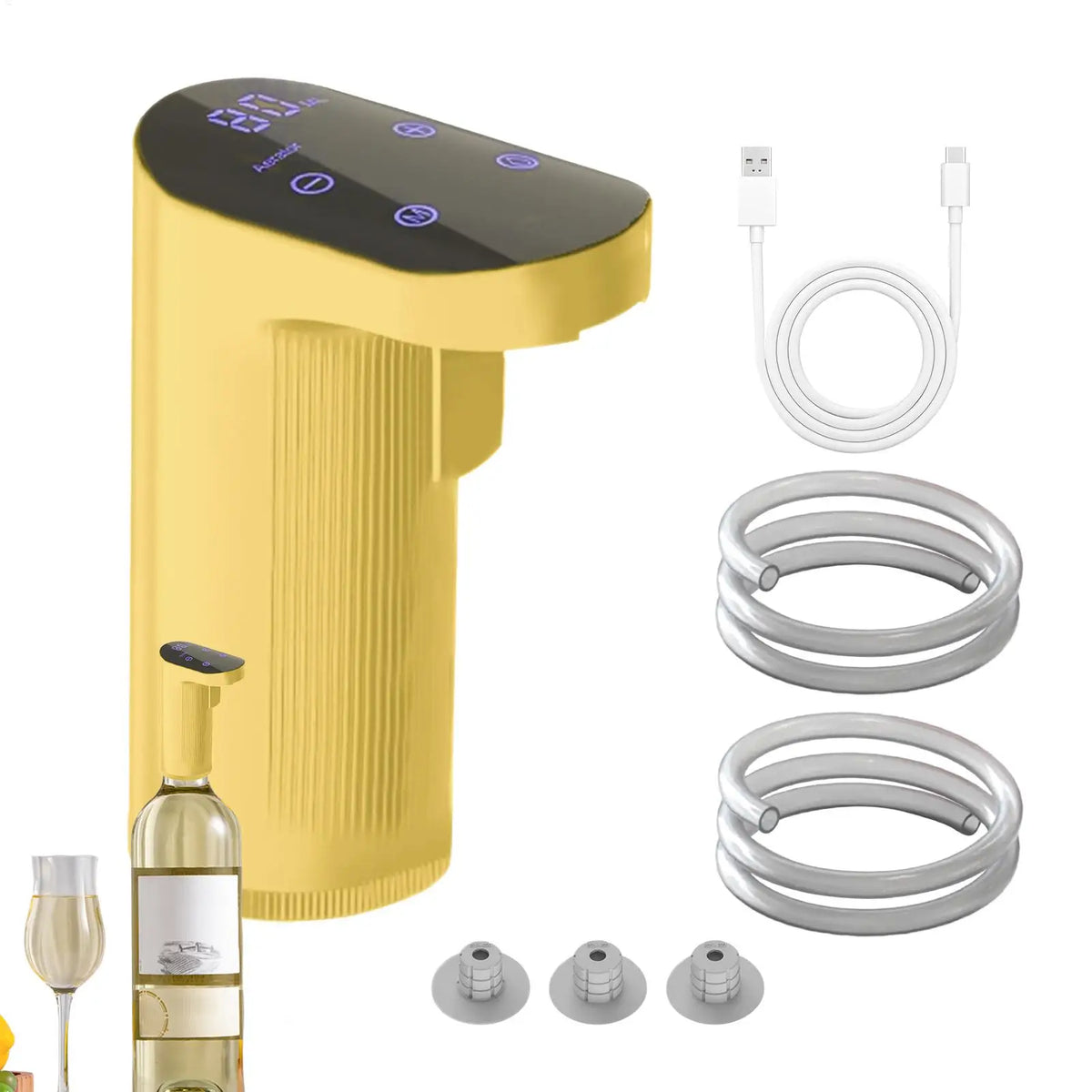 USB Rechargeable Electric Wine Decanter & Dispenser Set Electric Wine Dispenser QXL