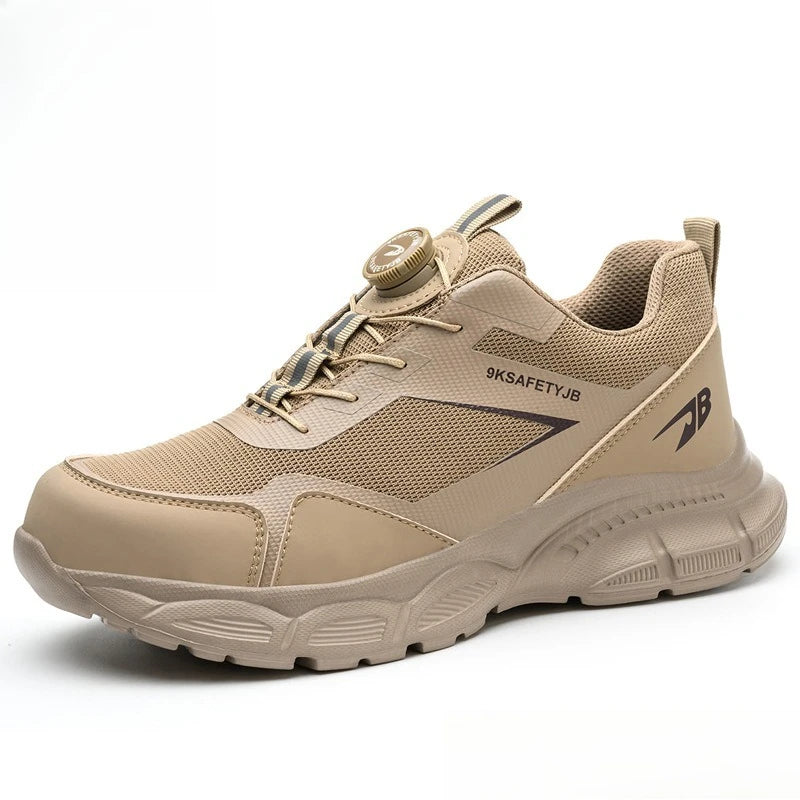 Men's Steel Toe Safety Work Sneakers | Lightweight & Breathable Safety Work Shoes QXL 7925-B 40