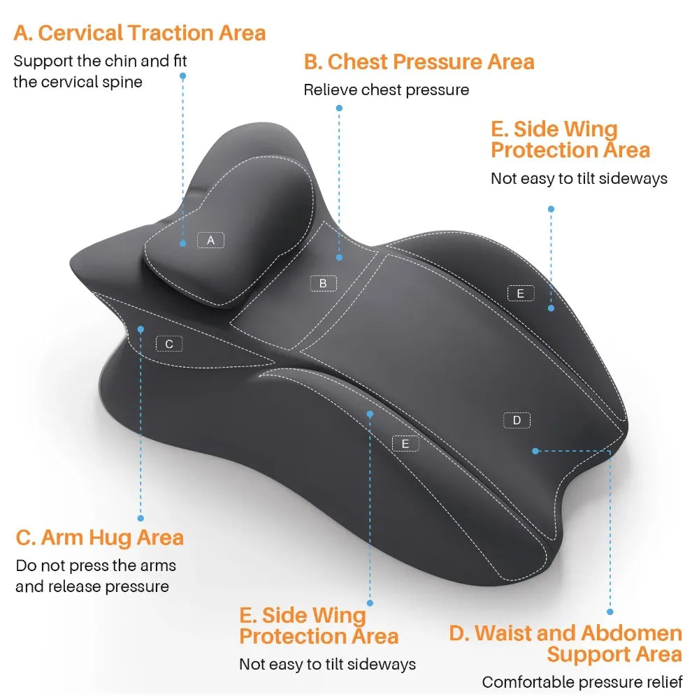 Memory Foam Wedge Pillow | Multi-Position & Removable Cover Wedge Support Pillow QXL