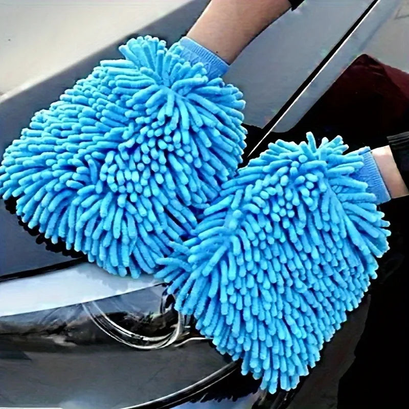 Microfiber Car Wash Glove | Paint-Safe Cleaning Mitt Car Wash Mitt QXL