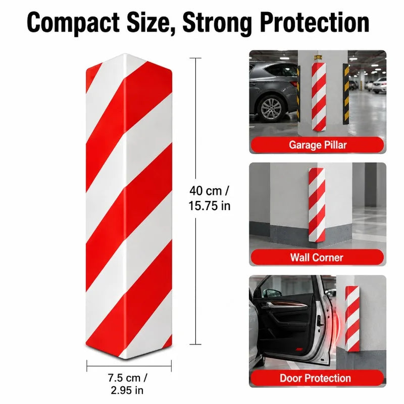 Reflective EVA Foam Garage Corner Protector | Self-Adhesive Garage Corner Guard QXL