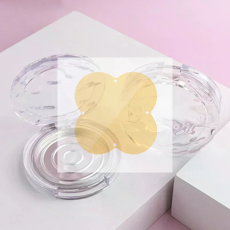Empty Transparent Wavy Makeup Palette Box | DIY Cosmetic Case Makeup Palette Box QXL