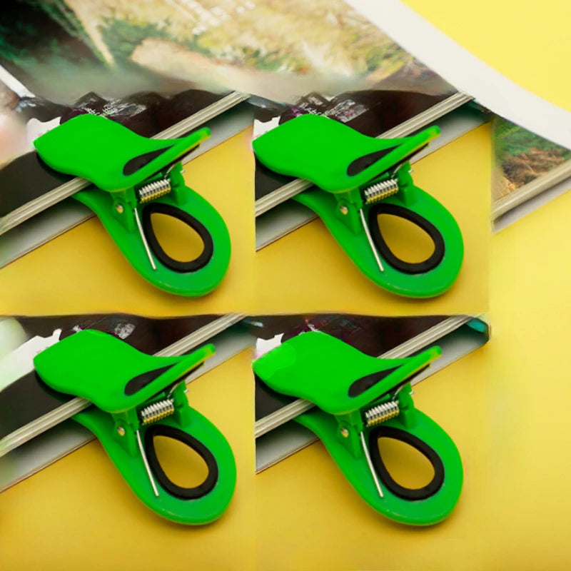 Magnetic Food Bag Clips | Airtight Reusable Snack Sealer Set Food Bag Clips QXL green 4pcs