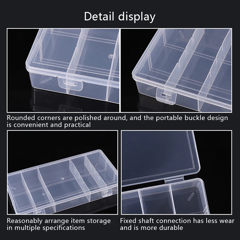 5-Compartment Portable Storage Box | Lash & Tattoo Organizer Supply Storage Box QXL