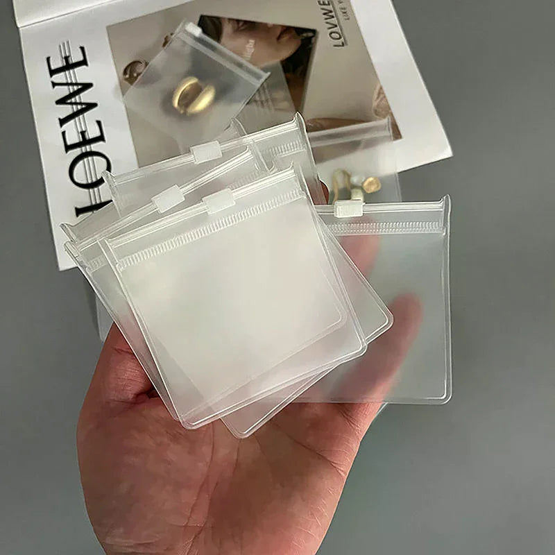 Clear Zippered Pill Pouch Bags | Reusable EVA Travel Organizer Pill Storage Bags QXL
