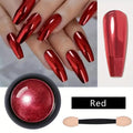 VERONNI Red Holographic Mirror Nail & Glitter Powder Nail Glitter Powder QXL Red
