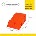Portable PVC Curb Ramp 16–19cm | Anti-Slip Driveway Slope Curb Ramp QXL RED-16CM 1pc