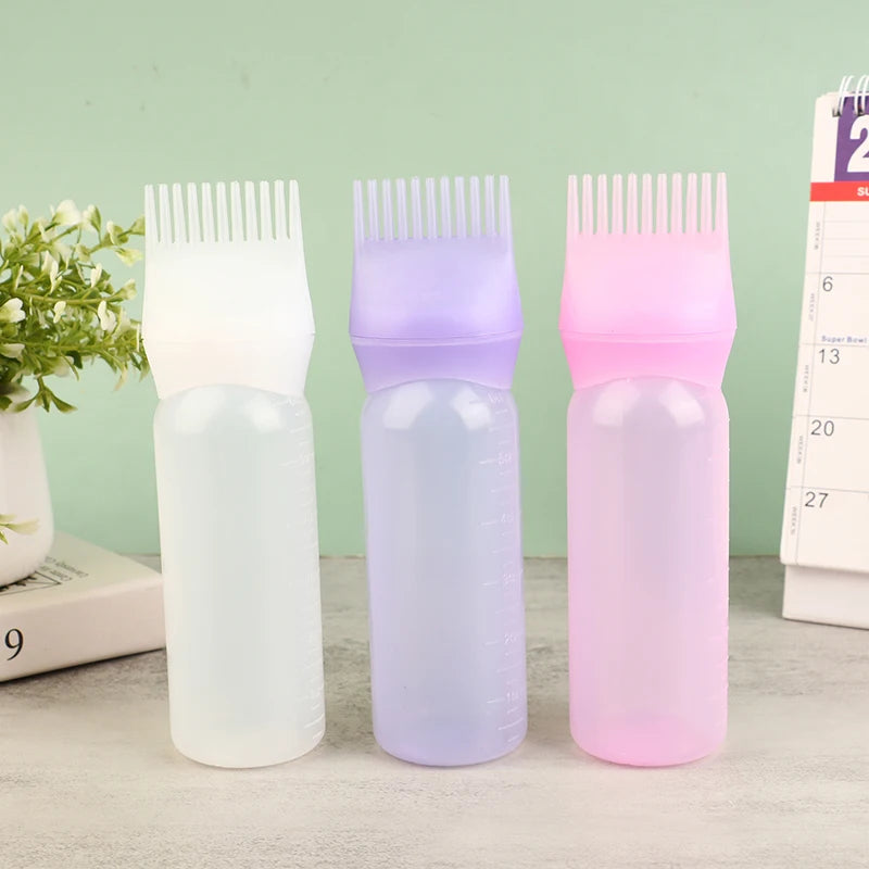 120ml Hair Dye Applicator Bottle with Comb | Salon Tool Hair Dye Applicator QXL