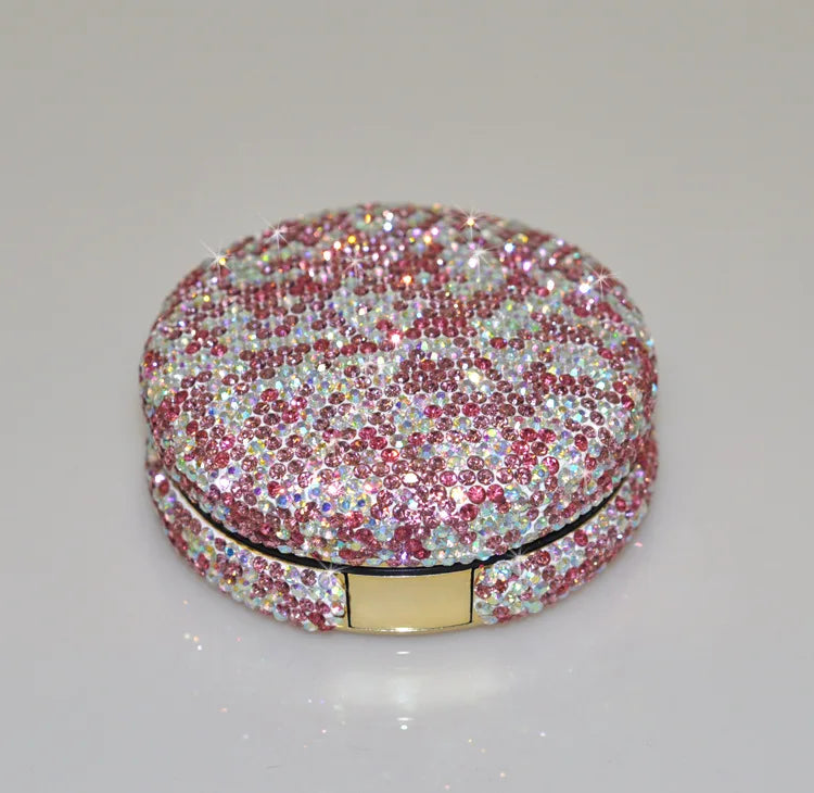 Diamond Air Cushion Foundation Case | Refillable BB Cream Compact Refillable Makeup Compact QXL Pink