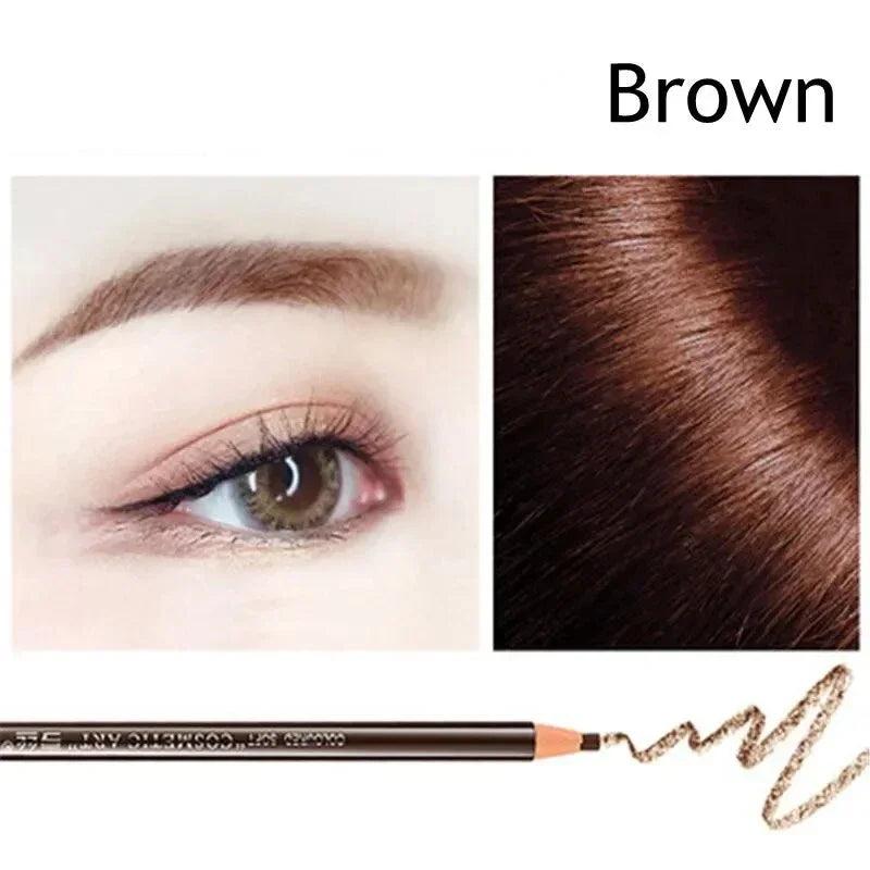 6-Pc Reusable Eyebrow Stencil Kit | DIY Brow Shaping Set Eyebrow Stencil Set QXL Brown 1PC