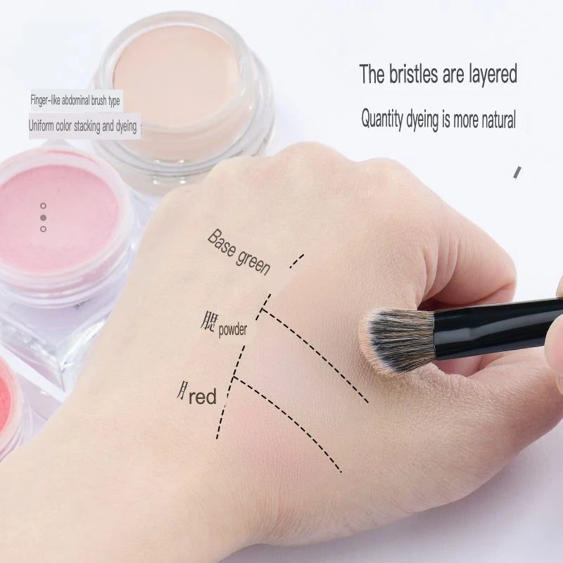 Mini Slope Eyeshadow & Concealer Brush | Blush Detail Tool Makeup Detail Brush QXL